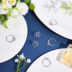 6Pcs Adjustable Alloy Pad Ring Settings&nbsp;KK-ME0003-94