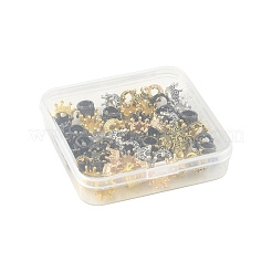 60Pcs 6 Colors Tibetan Style Alloy Beads&nbsp;FIND-FS0004-91