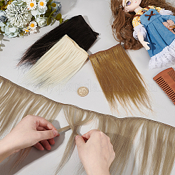 4Pcs 4 Styles Goat Hair Doll Wig Hair&nbsp;DIY-PH0029-15A