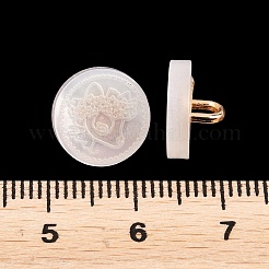 1-Hole Resin Alloy Shank Buttons&nbsp;FIND-B065-03G-12