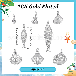 8Pcs Brass Pendants&nbsp;PALLOY-PH01881