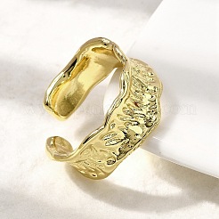 Brass Adjustable Cuff Rings for Women&nbsp;RJEW-L130-004G