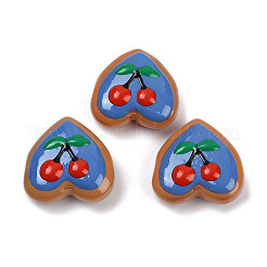 Handmade Heart Lampwork Beads Strands&nbsp;LAMP-P069-04A-04