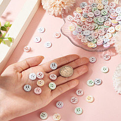 200Pcs 2-Hole Resin Buttons&nbsp;BUTT-TA0001-60A