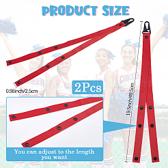Polyester Pom Pom Holder Straps for Cheerleading Accessories&nbsp;AJEW-WH20018-07A