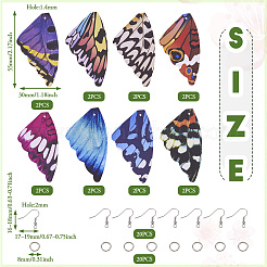 DIY Butterfly Wing Earring Making Kit&nbsp;DIY-TA0006-45