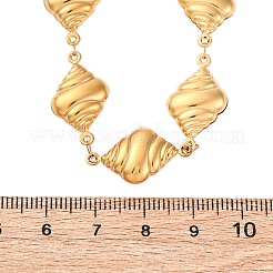 304 Stainless Steel Conch Shell Shape Link Chain Necklaces for Women&nbsp;NJEW-Z080-03G