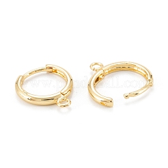 Brass Huggie Hoop Earrings Finding&nbsp;X-KK-D063-05G