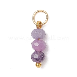 5Pcs 5 Colors Dyed Natural Malaysia Jade Pendants&nbsp;PALLOY-JF05175-01