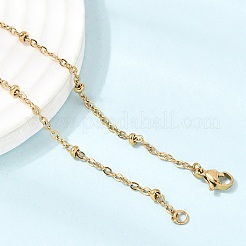 Unisex 304 Stainless Steel Satellite Chain Necklaces&nbsp;NJEW-K305-17G