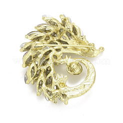 Rhinestone Hedgehog Badge&nbsp;JEWB-E013-02G-01