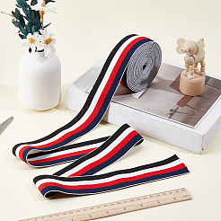 Flat Nylon Striped Elastic Wide Band&nbsp;OCOR-GF0006-58C