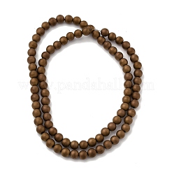 Electroplated Synthetic Non-magnetic Hematite Beads Strands&nbsp;G-H327-D02-02