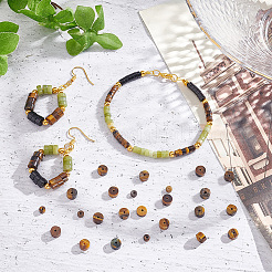 147Pcs Sizes Natural Tiger Eye Beads&nbsp;G-AR0005-05