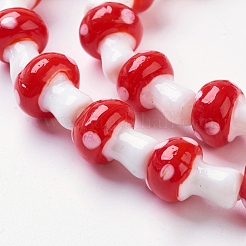 Autumn Theme Handmade Lampwork Beads Strands&nbsp;X-LAMP-Q001-9