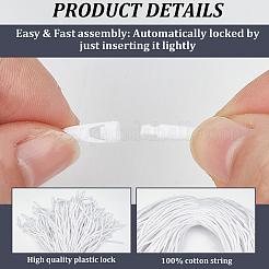500Pcs Cotton Hang Tag Fasteners&nbsp;ODIS-CY0001-01B