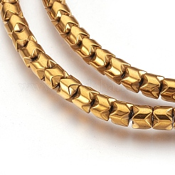 Electroplate Non-magnetic Synthetic Hematite Bead Strands&nbsp;G-I208-19-A