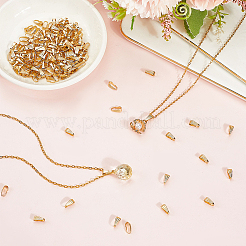 200Pcs 304 Stainless Steel Snap on Bails&nbsp;STAS-BBC0008-50