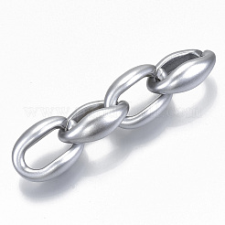 Opaque Spray Painted Acrylic Linking Rings&nbsp;LS-OACR-S021-62A-B02
