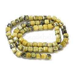 Natural Yellow Turquoise(Jasper) Beads Strands&nbsp;G-F797-A23-01