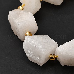 Raw Rough Natural White Jade Beads Strands&nbsp;G-Z087-B10