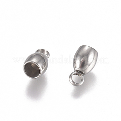 Tarnish Resistant 201 Stainless Steel Cord Ends&nbsp;STAS-G225-08P-01