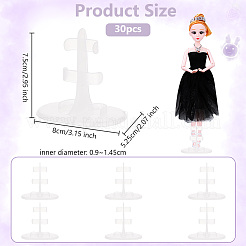 Plastic Doll Stands&nbsp;ODIS-WH0038-98B