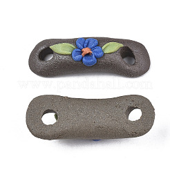 Handmade Porcelain Conector Charms&nbsp;PORC-N004-143B