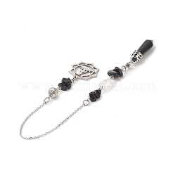 Natural Mixed Gemstone Pointed Dowsing Pendulums&nbsp;PALLOY-JF02009