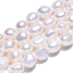 Natural Cultured Freshwater Pearl Beads Strands&nbsp;PEAR-N014-08F