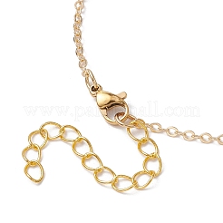 3Pcs 3 Styles Christmas Bell Socking Santa Claus Alloy Enamel Pendant Necklaces for Women&nbsp;NJEW-JN05130-01