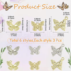 18Pcs 6 Styles Alloy Pendants&nbsp;FIND-YW0011-81