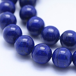Natural Lapis Lazuli Beads Strands&nbsp;G-P342-01-8mm-A