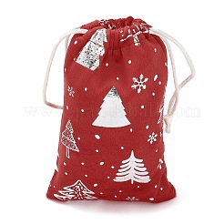 Silver Stamping Christmas Velvet Storage Bags&nbsp;ABAG-Q053-01A-02C
