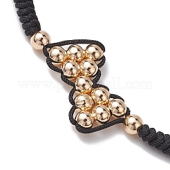 Brass & Nylon Thread Braided Bead Bracelets for Women&nbsp;BJEW-JB10751-02