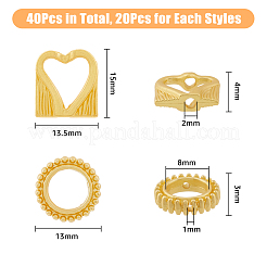 40Pcs 2 Style Alloy Bead Frame&nbsp;FIND-DC0002-72