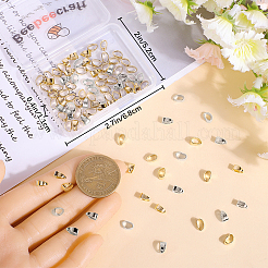 100Pcs 2 Colors Brass Snap on Bails&nbsp;KK-BBC0022-77
