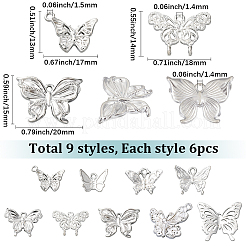 54Pcs 9 Styles Alloy Pendants&nbsp;FIND-SC0017-51