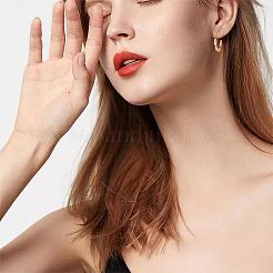 Stainless Steel Round Twist Stud Earrings Women&nbsp;JE1106A