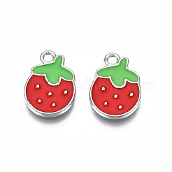 Rack Plating Alloy Enamel Pendants&nbsp;PALLOY-S139-016