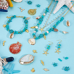 Shell & Alloy Pendants&nbsp;FIND-PH0028-34