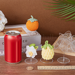 50Pcs Clear Plastic Cake Topper Support Stands for Figurines&nbsp;ODIS-FG0002-01B
