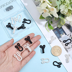 8Bags 2 Colors Brass Garment Hook and Eye&nbsp;KK-CY0001-19