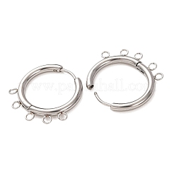 304 Stainless Steel Hoop Earring Findings&nbsp;STAS-D183-02C-P