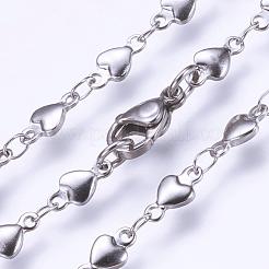 Non-Tarnish 304 Stainless Steel Chain Necklaces&nbsp;STAS-P164-10P
