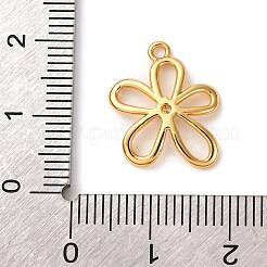 Brass Pave Cubic Zirconia Pendants&nbsp;KK-D371-05G