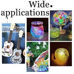 Glass Mosaic Cabochons&nbsp;DIY-WH0029-68