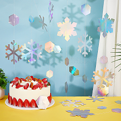 Paper Snowflake Hanging Banners&nbsp;AJEW-WH0270-938