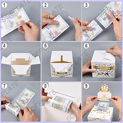 Happy Birthday Day Money Box for Cash Gift Pull&nbsp;DIY-WH200050-31D