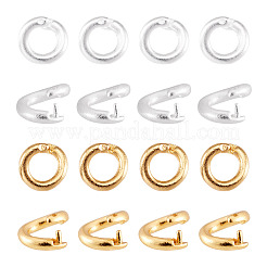 20Pcs 2 Colors Brass Open Jump Rings&nbsp;KK-TA0008-83